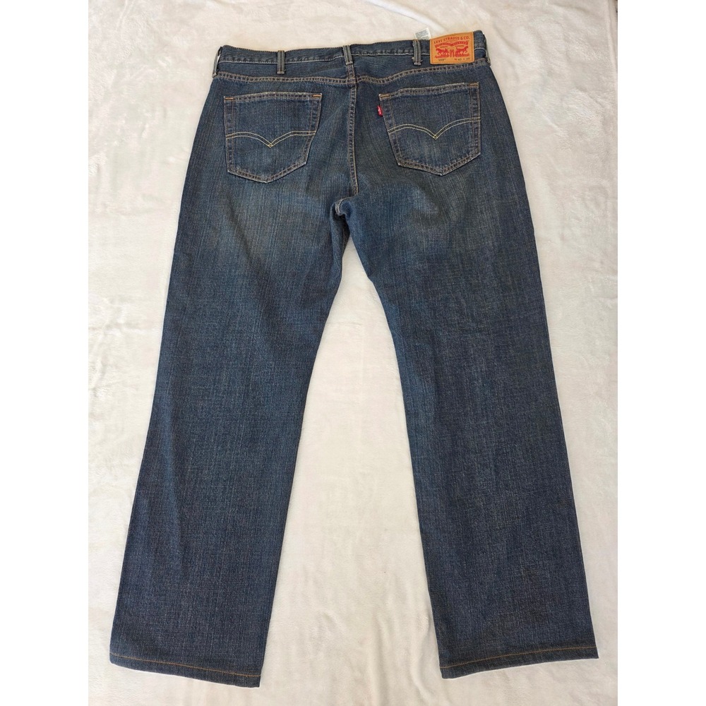Levi Strauss 559 Jeans Mens 40x32 Relaxed Fit Dark Wash Denim Pants - Picture 2 of 7